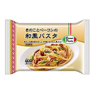 きのことベーコンの和風パスタ