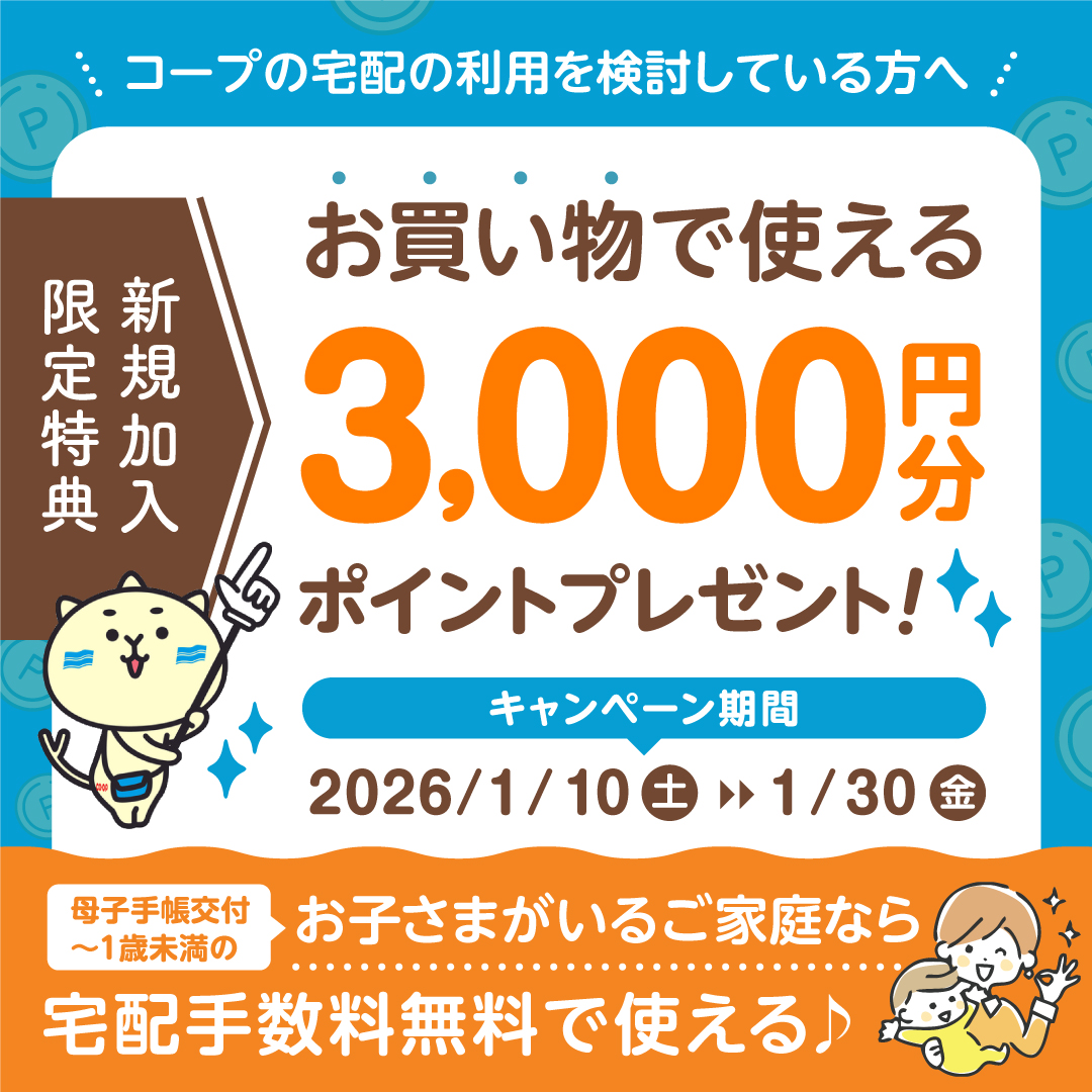 新規加入者限定3000Pキャンペーン