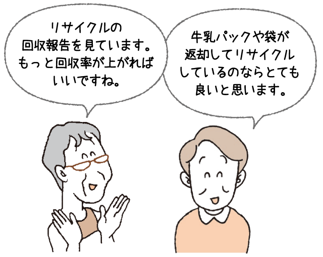 リサイクルの回収報告を見ています。もっと回収率が上がればいいですね。ほか