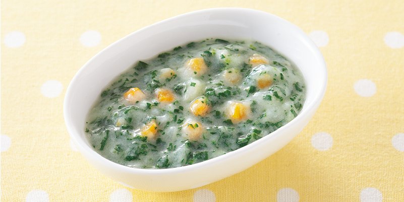 青菜のホワイトソース