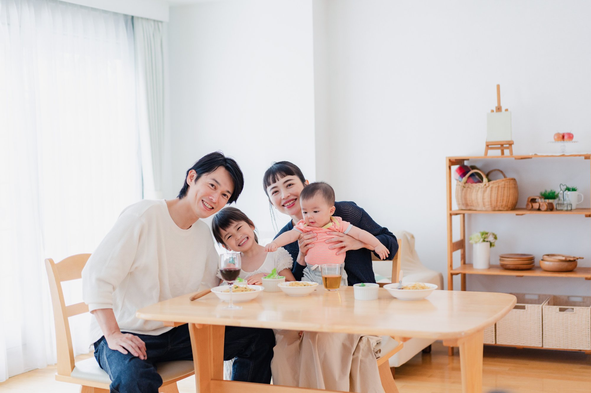 家族の笑顔
